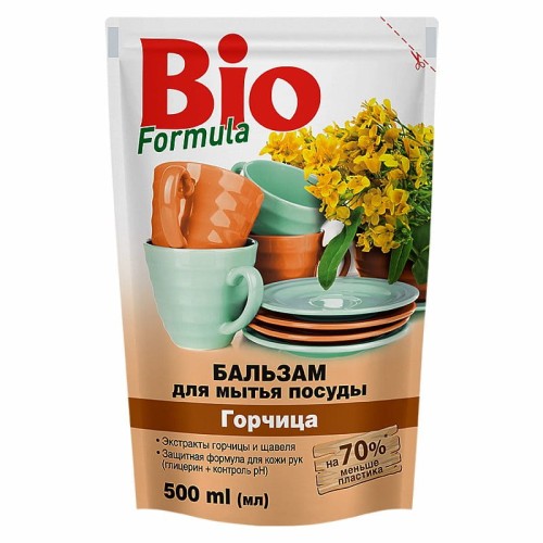 BIO formula - Balsam do mycia naczyń - z gorczycą - ZAPAS - 500ml