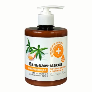 Domowy Doktor - Balsam-maska do włosów - Żółtko i Złoty Wąs - 500ml