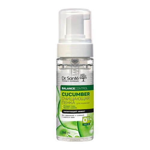 Dr Sante - Pianka do mycia twarzy - Ogórek - 150ml
