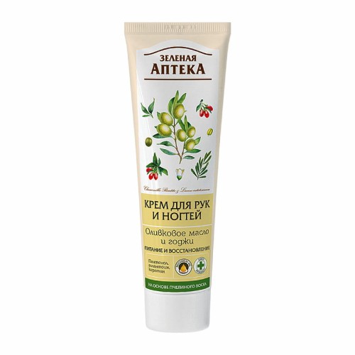 Zielona Apteka - Krem do rąk i paznokci - Oliwa z oliwek i Goji - 100ml