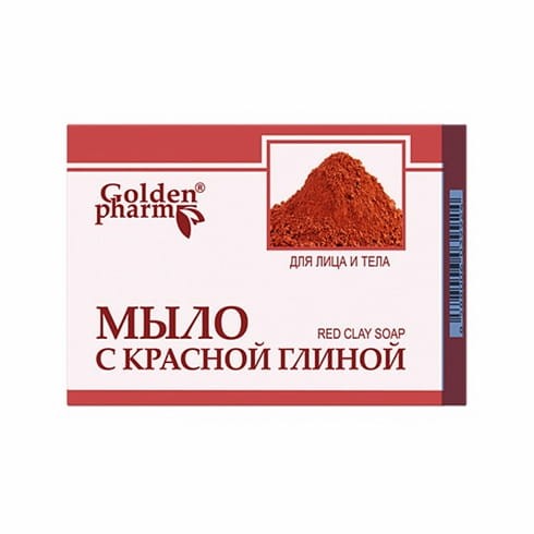 Golden Farm - Mydło w kostce - z czerwoną glinką - 70g