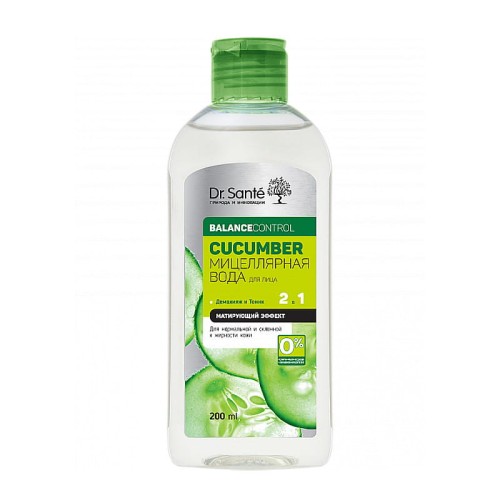 Dr Sante - Woda micelarna 2w1 - Ogórek - Efekt matujący - 200ml