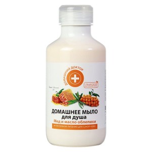 Domowy Doktor - Domowe mydło pod prysznic - Miód i olejek rokitnikowy - 500ml