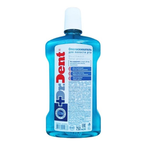 Modum - Dr.Dent - Płyn do płukania jamy ustnej - Całkowita ochrona - 750ml