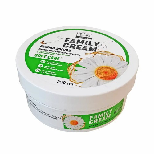 BEAUTYDERM - Krem nawilżający dla całej rodziny - Delikatna pielęgnacja - 250ml