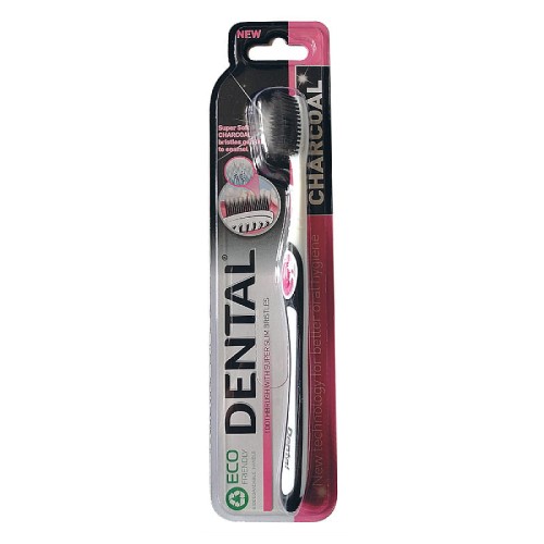 DENTAL - Szczoteczka do zębów z węglem drzewnym - CHARCOAL - 1 szt