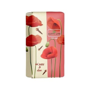 Happy Life - Mydło w kostce - Mak i goździk - 180g