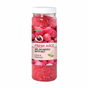 Fresh Juice - Sól do kąpieli - Liczi i paczula - 700g