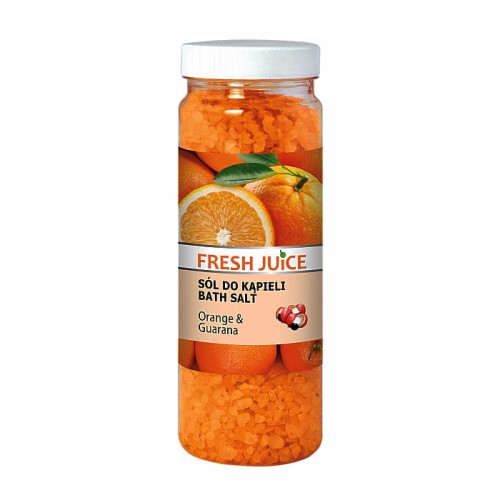 Fresh Juice - Sól do kąpieli - Pomarańcza i guarana - 700g