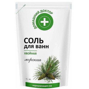 Domowy Doktor - Sól morska do kąpieli iglasta - Zdrowy sen - 500g