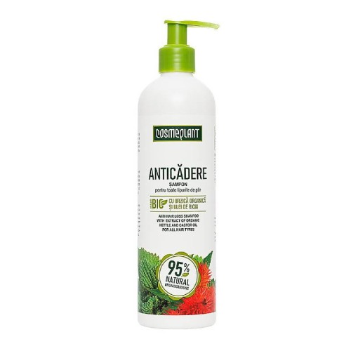 COSMEPLANT - Szampon przeciw wypadaniu włosów - Pokrzywa i olejek rycynowy - 400ml