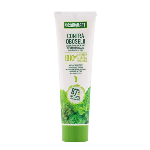 COSMEPLANT - Krem do zmęczonych stóp dezodorujący - Mięta i pokrzywa - 100ml