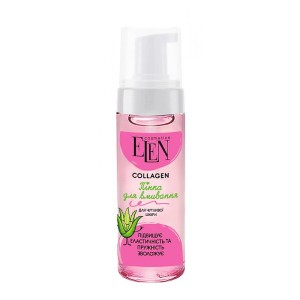 ELEN - Pianka oczyszczająca do skóry wrażliwej - Kolagen - 150ml