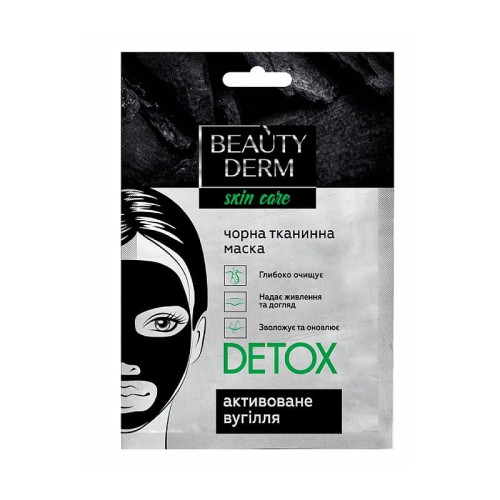 BEAUTYDERM - Maska do twarzy na tkaninie - Detox - 25ml