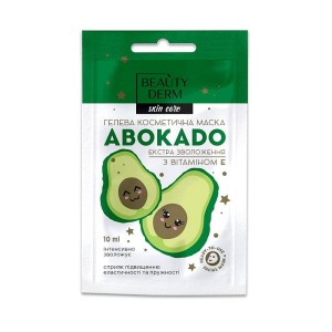 BEAUTYDERM - Maska-żel do twarzy - Awokado i witamina E – Ekstra nawilżenie - 10ml