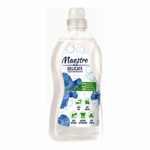 Maestro - Mydło gospodarcze w płynie - Delicate - 1000ml