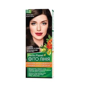 Herb`s Planet - Kremowa farba do włosów 53 - Czarna kawa - 110ml