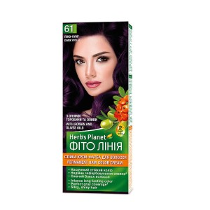 Herb`s Planet - Kremowa farba do włosów 61 - Ciemny fiolet - 110ml