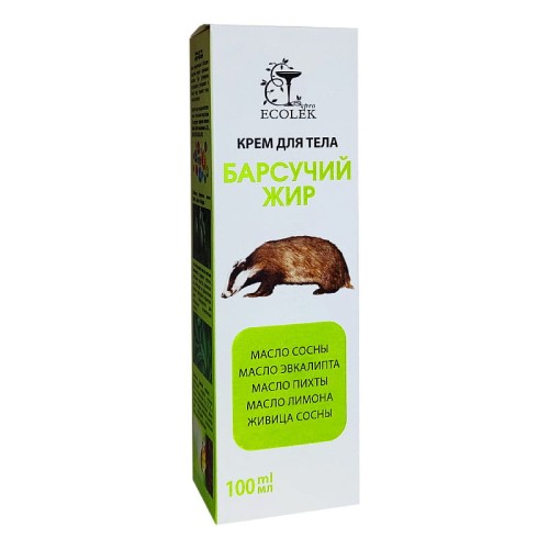 EKOLEK - Krem do ciała - Sadło borsuka - 100ml