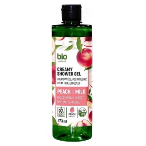 Bio Naturell - Kremowy żel pod prysznic - Brzoskwinia i mleko - 473ml