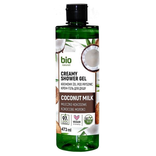 Bio Naturell - Kremowy żel pod prysznic - Kokosowy - 473ml