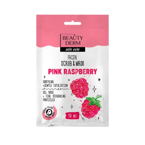 BEAUTYDERM - Peeling i maska do twarzy - Różowa Malina - 10ml