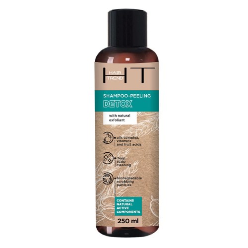 HAIR TREND - Szampon - peeling do włosów i skóry głowy - DETOX - 250ml