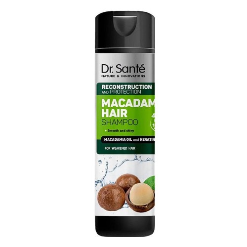 Dr Sante - Szampon do włosów Makadamia - Odbudowa i ochrona - 250ml