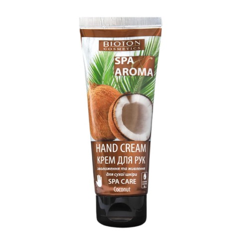 BIOTON Cosmetics - SPA AROMA - Krem do rąk z olejem kokosowym - 75ml