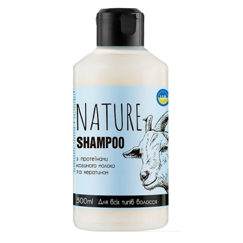 BIOTON Cosmetics - NATURE - Szampon z proteinami koziego mleka i keratyną - 300ml