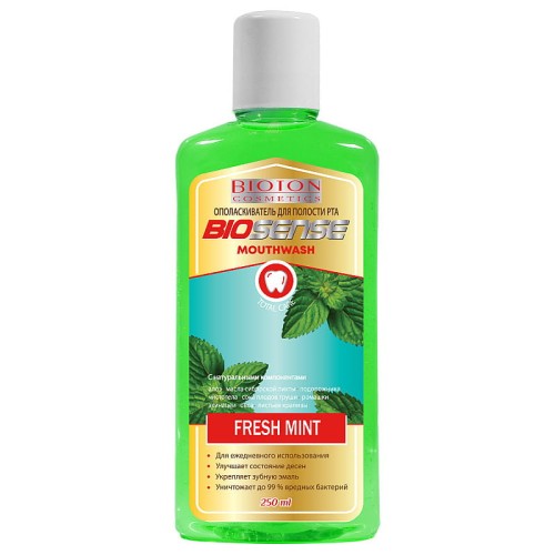 BIOTON Cosmetics - Płyn do płukania jamy ustnej - Świeża mięta - 250ml