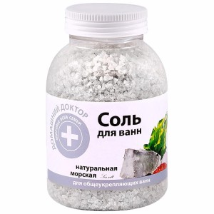 Domowy Doktor - Sól morska do kąpieli Naturalna - 1000g