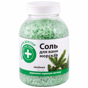 Domowy Doktor - Sól morska do kąpieli wzbogacona ekstraktem i olejkiem eterycznym z igieł jodły pospolitej - 1000g