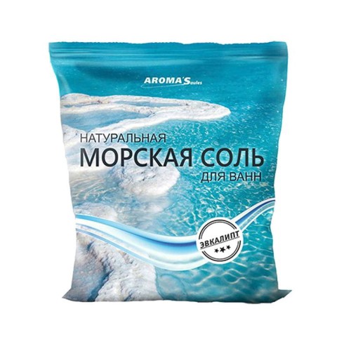 Aroma Saules - Sól morska do kąpieli z eukaliptusem - 1kg