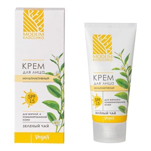 Modum - Krem  do twarzy - Zielona herbata - SPF 15 - 50g
