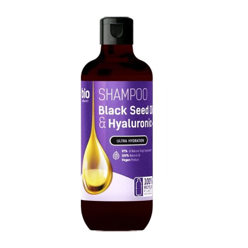 Bio Naturell Szampon do włosów Olejek z Czarnuszki i Kwas Hialuronowy 355ml