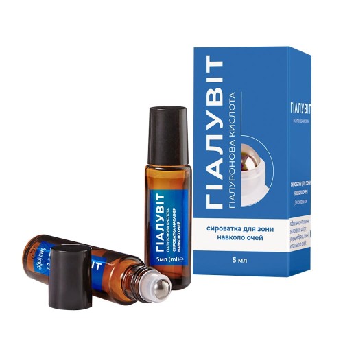 Krasota i Zdrowie Hialuvit Serum pod oczy roll-on Kwas hialuronowy 5ml kwas hialuronowy