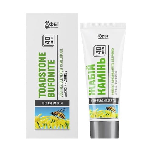 Golden Farm Krem - balsam do ciała Żabi kamień z żywokostem, jadem pszczelim i olejem z lnianki 75ml