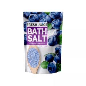 Elfa Fresh Juice Sól do kąpieli z pianką Borówka i Wiśnia 500g