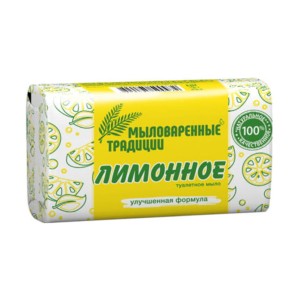 Mylovarennyje Tradycji Mydło toaletowe cytrynowe twarde 180g