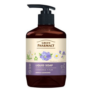 Green Pharmacy Mydło w Płynie z Rumiankiem i Lnem 460 ml