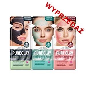 * DeBa Pure Clay Zestaw maseczek oczyszczających  3 x 7 ml