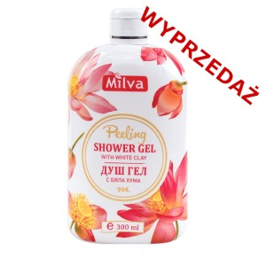 * Milva - Żel pod prysznic - Peeling - z białą glinką - 300ml