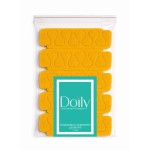 Doily Separatory pedicure delikatne z pianki polietylenowej Żółte 5 par