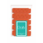 Doily Separatory pedicure delikatne z pianki polietylenowej Pomarańczowe 5 par