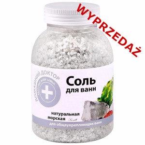* Domowy Doktor - Sól morska do kąpieli Naturalna - 1000g