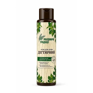 Mylovarennyje Tradycji Żel pod prysznic Dziegciowy z naturalnym dziegciem brzozowym 400 ml