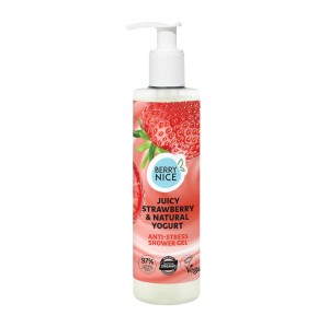 Berry Nice Żel pod prysznic Soczysta Truskawka i Jogurt Naturalny 280 ml