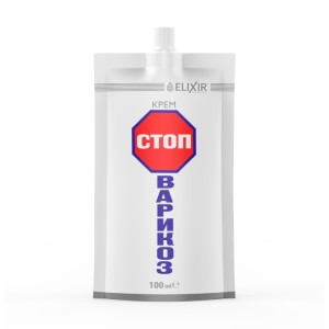 Elixir Stop Varikoz Krem do pielęgnacji nóg z rutyną, mentolem i olejkiem cytrynowym 100 ml